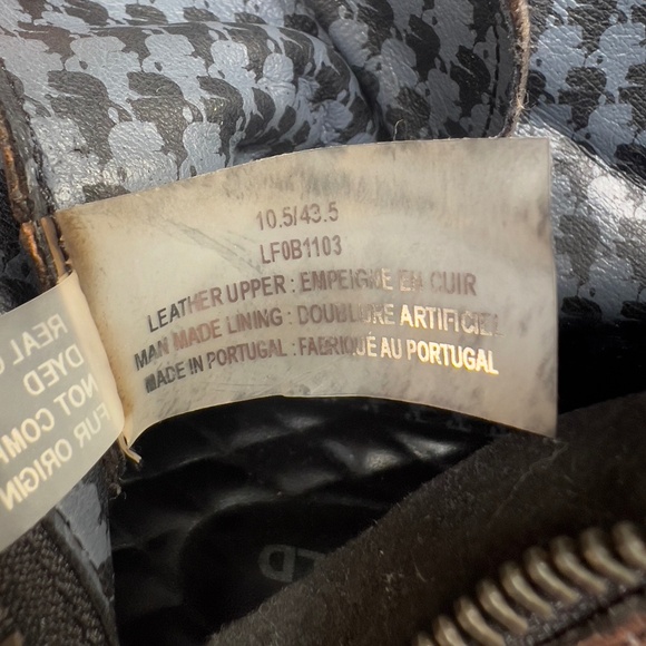 Karl Lagerfeld Lace-Up Chukka Brown Leather Boots sz10.5 - Picture 11 of 11